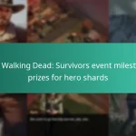 The Walking Dead: Survivors event milestone prizes for hero shards