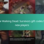 The Walking Dead: Survivors gift codes for new players