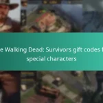 The Walking Dead: Survivors gift codes for special characters