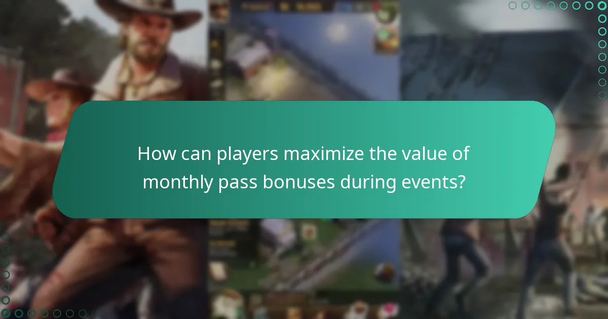 Which special events trigger additional bonuses for the monthly pass?